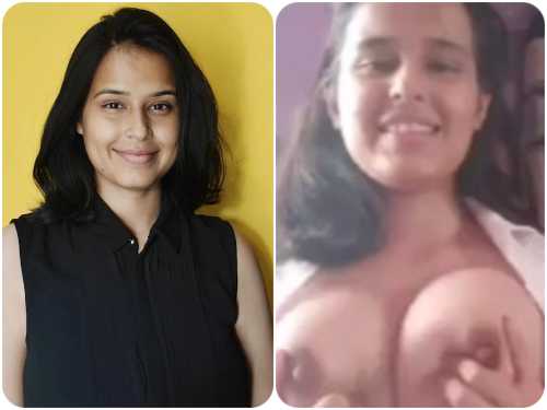 Deepshikha Raghuvanshi plays with her big boobs