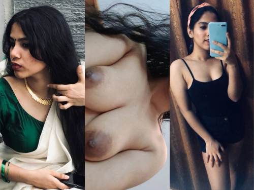Beautiful girl boob press by boyfriend and topless
