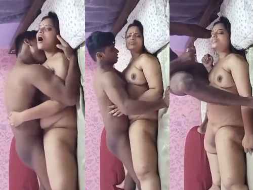 Hot Telugu bhabhi fucked by devar in pink room and cum on body