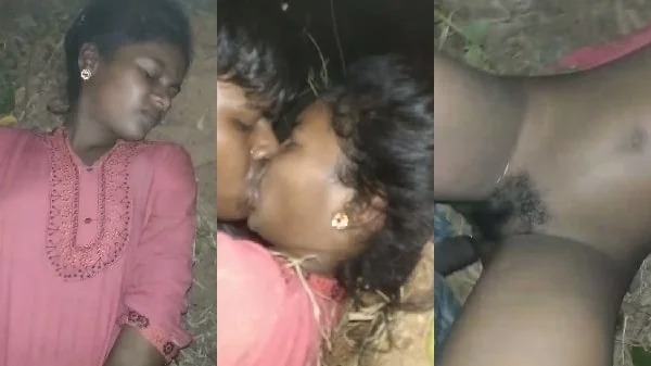 Young Village girlfriend  fucking with her boyfriend outdoor jungal sex