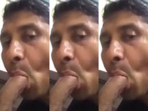 Horny Gay Fater gicing crazy blowjob to his son
