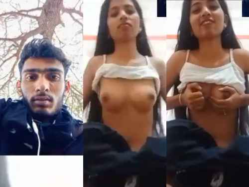 Charming Girl Exposes Boob's in Video Chat to Lover