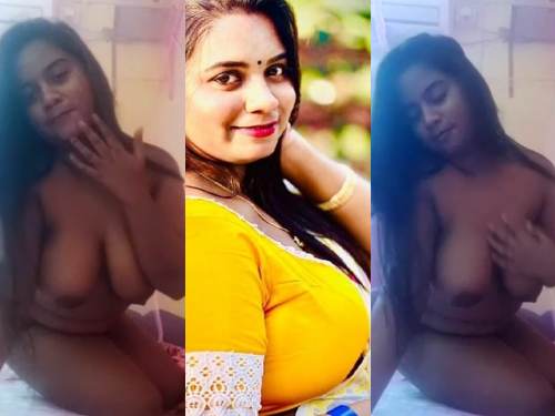 Huge boobs girlfriend xxx Indian viral nude show